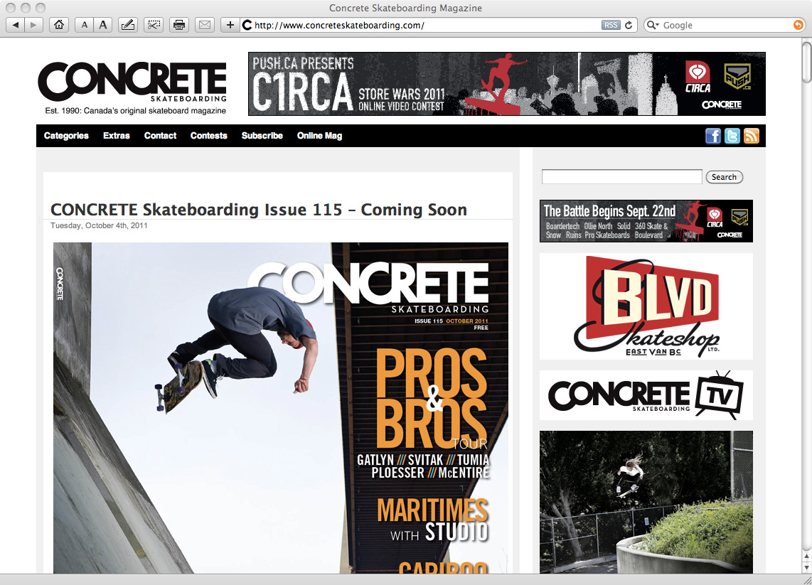 Concrete Skateboarding Magazine