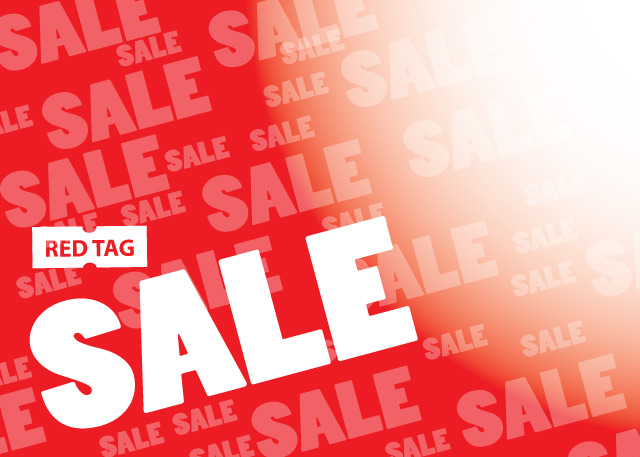 Red Tag Sale Sign