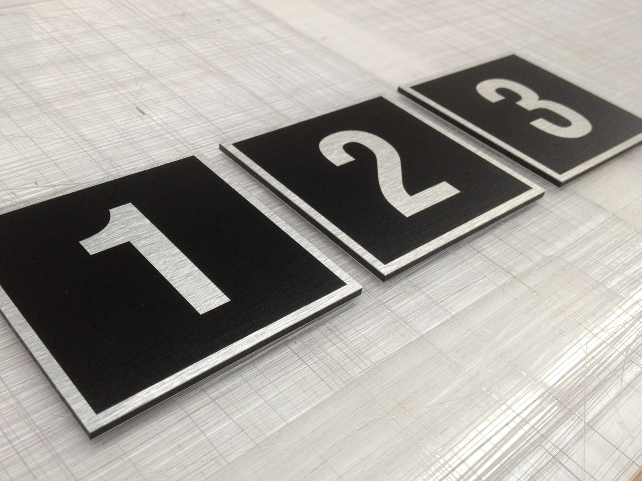 Building number signs